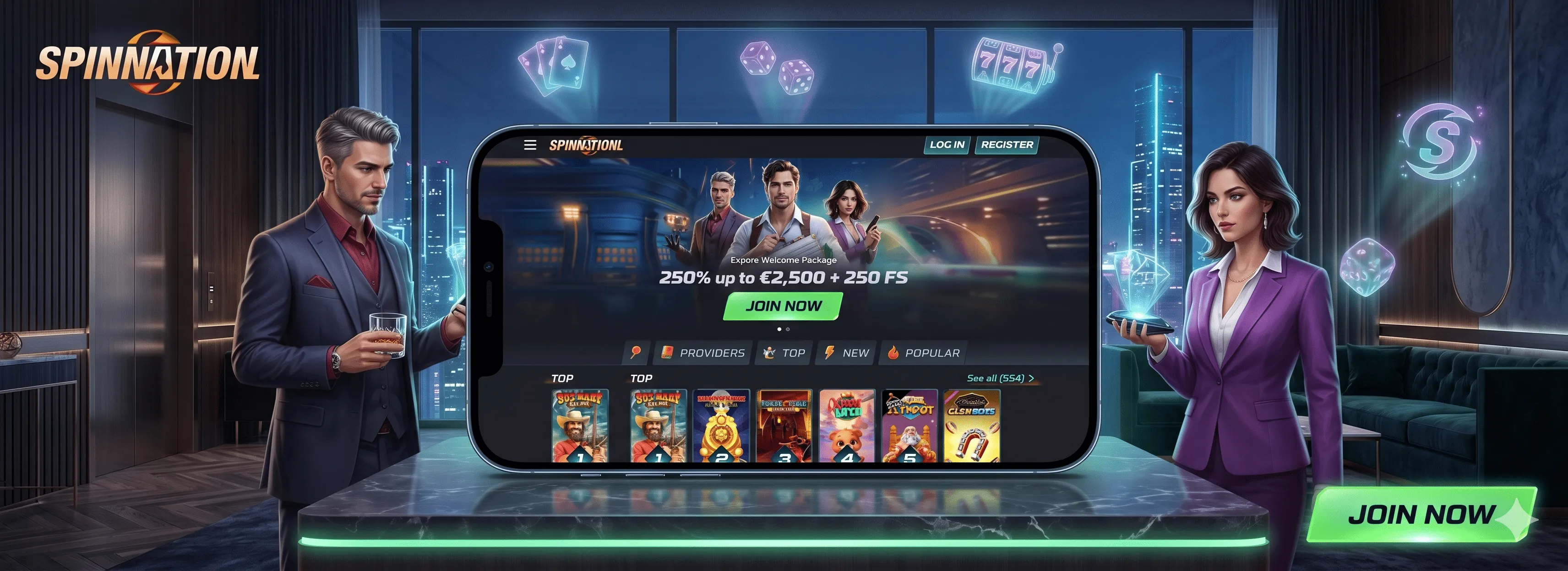 Spinational Casino app